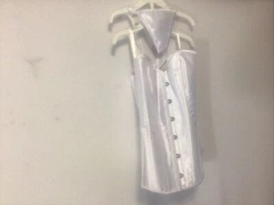 Conjunto de 2 piezas corsé vintage con cordones talla M blanco - bragas tanga Foto 1 de 4