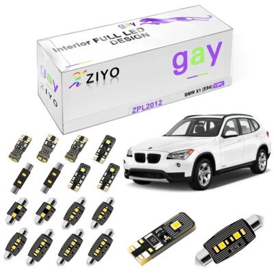 13pcs White LED Interior Light Kit For BMW X1 E84 Panoramic SunRoof 2009-2015 - Image 1 of 4