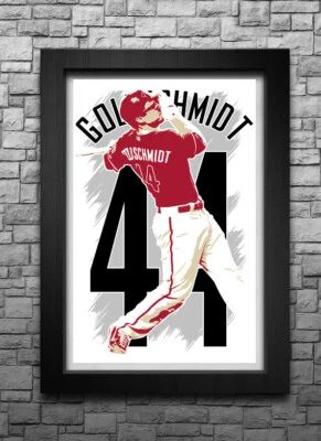PAUL GOLDSCHMIDT art print/poster ARIZONA DIAMONDBACKS FREE S&H! JERSEY B2G2 - Image 1 of 4