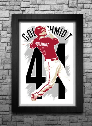 PAUL GOLDSCHMIDT art print/poster ARIZONA DIAMONDBACKS FREE S&H! JERSEY Cover
