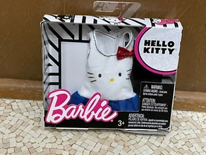 2017 Barbie Doll Hello Kitty Red Bow Blue Skirted Ruffle Top Fashion Pack Outfit - Picture 1 of 2
