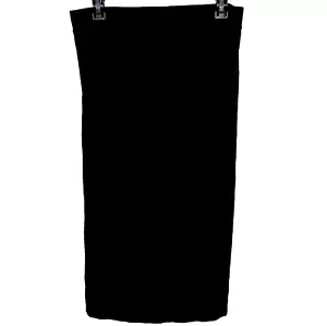 Isabel Maternity schwarz dehnbar gerippt Henley Bleistift Pull-On Midirock Medium NEU! - Bild 1 von 10