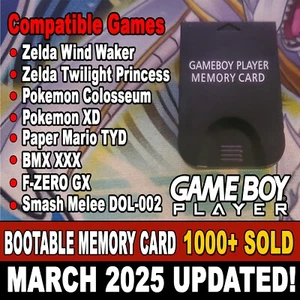 GameBoy Player GameCube Memory Card Bootable Disc Replacement - Picture 1 of 2