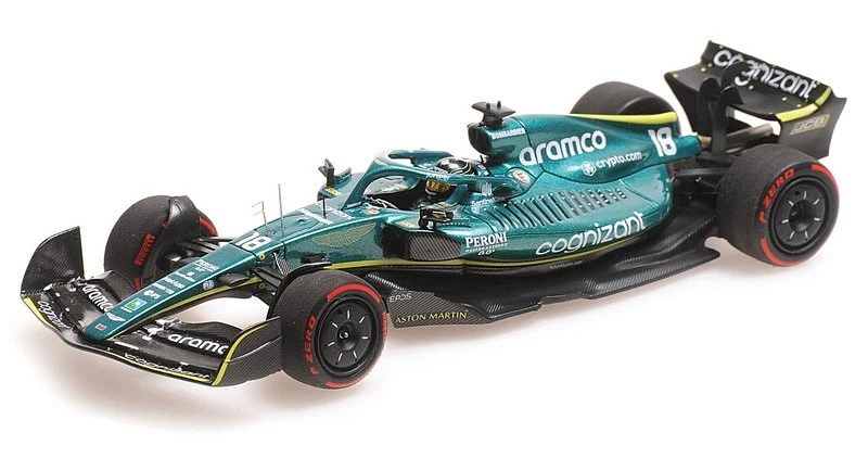 Aston Martin AMR22 GP Bahrain 2022 Lance Stroll 1:43 MINICHAMPS 417220118 - Immagine 1 di 1