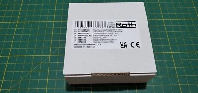 Roth Raumthermostat Basicline H 230 Volt Fußbodenheizung 1135007402 _0,08_5 - Bild 1 von 4