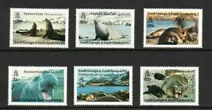 SOUTH GEORGIA 1991-SG203-208 ELEPHANT SEALS MNH - Picture 1 of 1