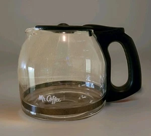 12 Cup Glass Replacement Pot Carafe for Mr Coffee Black Lid Handle - Picture 1 of 2
