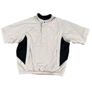 FootJoy DryJoys Windbreaker Mens Golf Short Sleeve Lightweight Zip Sz Large - Picture 1 of 5