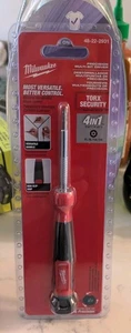 Milwaukee Multi-Bit Screwdriver 4-in-1 TORX Tamperproof 48-22-2931 - Picture 1 of 1
