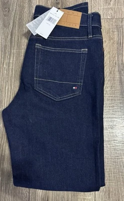 TOMMY HILFIGER FLEX JEANS Slim Stretch 5 Pocket Blue Denim Jeans NWT 36x30 $80 - Image 1 of 4