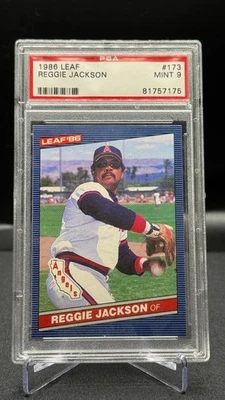 Leaf Reggie Jackson #173 1986 PSA 9 Angels como nuevo Foto 1 de 2