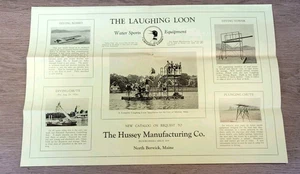 1930 Catalog The Laughing Loon Hussey Mfg. Co. Water Sport Equipment Vintage - Picture 1 of 9