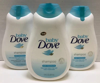 Champú hipoalergénico sin lágrimas Dove Baby, rica humedad, 13 oz, lote de 3 Foto 1 de 4