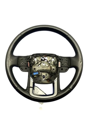 2018 RANGE ROVER SPORT L494 STEERING WHEEL DRIVER LEATHER TRIM | EBONY *DETAIL* - Image 1 of 4