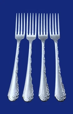 Oneida BELLE ROSE Stainless Community Glossy - Set of 4 Dinner Forks 7 3/4" - Image 1 of 2