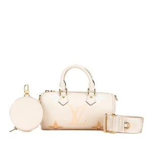 Louis Vuitton Monogram Empreinte Papillon BB Handbag Shoulder Bag M45708 Crème S - Picture 1 of 9
