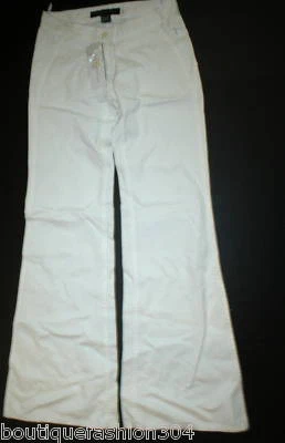 NWT $228 French Connection Wide Leg Pants Womens 2 White 25 X 32 New Summer Lite - Image 1 of 4