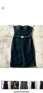 Chanel vintage black dress, mini lace, pressed on Chanel logo on zipper  - Picture 1 of 4