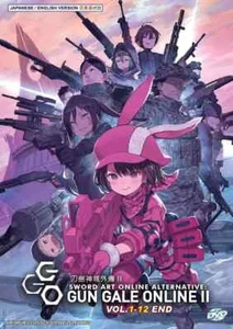 Anime DVD Sword Art Online Alternative: Gun Gale Online II Vol.1-12 End ENGLISH - Picture 1 of 6