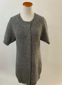 ANN TAYLOR gray chunky weave alpaca blend Sweater Women's S - Picture 1 of 5
