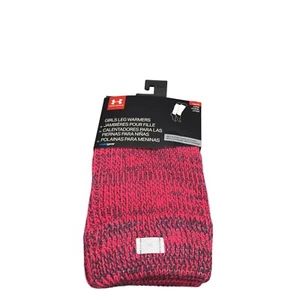 Under Armour Youth Girls Leg Warmers Marled Rose Gray Silver Metallic Thread - Picture 1 of 2