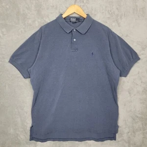 Polo Ralph Lauren De Colección Para Hombres XL Azul Pizarra Manga Corta Polo Azul Marino Poni - Imagen 1 de 10