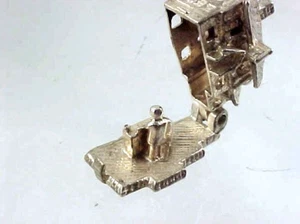 Vintage Sterling Silver Opening BULL AND BUSH PUB TAVERN Charm - Picture 1 of 4