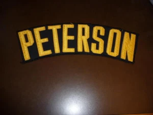 1985 RICK PETERSON PITTSBURGH PIRATES COACH GAME WORN USED NAME PLATE OFF JERSE - Picture 1 of 1