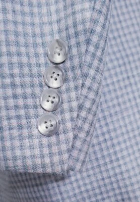 Chaqueta Abrigo Deportivo Blazer Vintage A Medida 50R Azul Naranja Verde Cuadros Lona Completa Foto 1 de 4