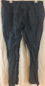 Pantaloni alla caviglia Stylus Blu Grigio Colore Elastico Vedere attraverso Polsini Taglia Large - Foto 1 di 5