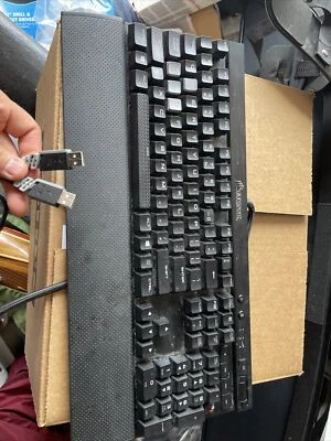 Corsair K70 Rapid Fire RGP0021 RED LED Lit Keys - Missing One Key - W Palm Rest - Image 1 of 4