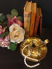 🕯VINTAGE JOSEPH SANKEY & SONS CHAMBERSTICK/CANDLE HOLDER - SOLID BRASS