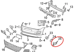 VW VOLKSWAGEN OEM 2018 GTI Front Bumper-Park Sensor Bracket Left 5G0919493L - Picture 1 of 6