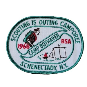 1968 Camp Boyhaven Schenectady NY Pfadfinder ist Ausflug Camporee Pfadfinder Aufnäher - Bild 1 von 2