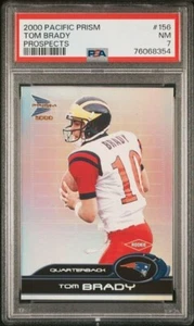 2000 Pacific Prism Prospects #156 Tom Brady PSA 7  0369/1000 Rookie SN 76068354 - Picture 1 of 2