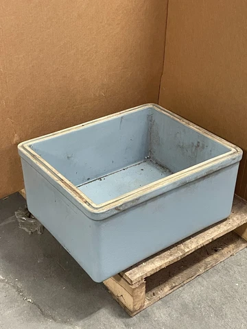 Reclaimed Vintage Light Blue Crane Farmhouse Antique Crockery Sink Basin 19x23 Cover