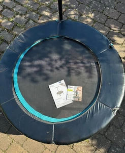 Fitness Trampolin - ca. 115 cm - mit Haltestange, Anleitung und CD - NEU - Bild 1 von 4