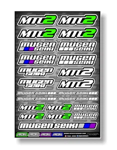 Mugen Seiki MTC2 RC Car Sticker Sheet EP 1/10 Touring Decal Race Remote Control - Picture 1 of 3