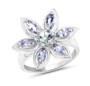 Womens White Gold Rhodium Finish Size 8 Ring - Picture 1 of 8