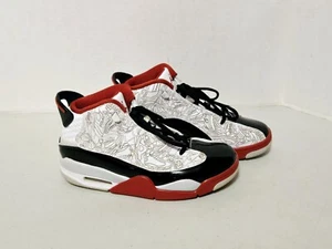 Jordan Dub Zero 311047-116 White, Black & Varsity Red Boys Basketball Size 6.5Y - Picture 1 of 15