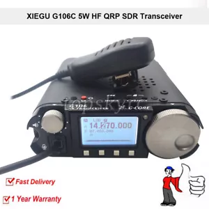 XIEGU G106C 5W HF Transceiver QRP SDR Transceiver SSB/CW/AM WFM w/ Handheld Mic - Picture 1 of 7