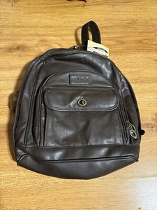 Vintage Original Sonoma Jean Company Leder Rucksack Braun RAR Neu mit Etikett - Bild 1 von 5