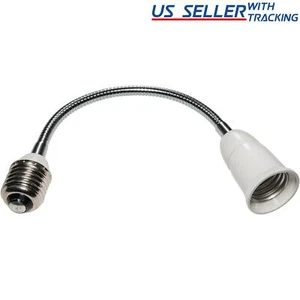 12-Inch Light Bulb Extension Flexible Gooseneck Standard Medium Base E26 LED CFL - Picture 1 of 2