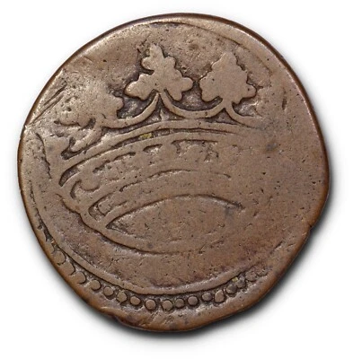 (1723) India Francesa Pondicherry Como Nuevo 2 Soles Fanon KM#42 RARO Foto 1 de 2