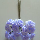 Dior Roses 12Er Bund Satin Floret Rose Wedding Baptism Lilac 4 1/8In