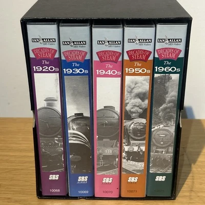 Decades Of Steam VHS 5 x Boxset - Ian Allan - Image 1 of 3