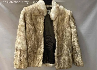 Split End Ltd Womens Tan Long Sleeve Open Front Winter Coat Size Small - Image 1 of 4