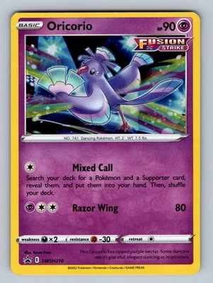 Oricorio - - SWSH210 Promo SWSH: Sword & Shield Promo Cards - LP - NM Pokemon TC - Image 1 of 2