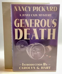 Pichard GENEROUS DEATH Jenny Cain Mystery Signed Deluxe Ed. #178/300 1992 - Picture 1 of 7