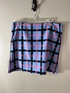 Golftini Damen 10 Hopscotch Golfrock Skort blau pink Performance Athleisure - Bild 1 von 9